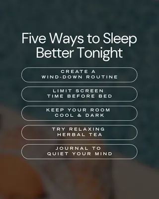Simple Tips for a Better Night's Sleep