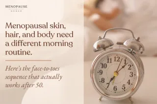 The Menopause Morning Mirror: A Face, Hair, and Body Routine That Actually Works