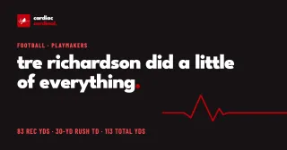 Tre Richardson did a little bit of everything against Ole Miss