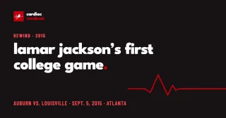 Rewind: Lamar Jackson's first college game, Auburn 2015