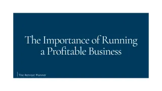 The Importance of Running a Profitable Business