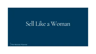 Sell Like a Woman
