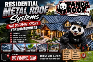Residential Metal Roof Systems in Big Prairie Ohio | Panda Roofing