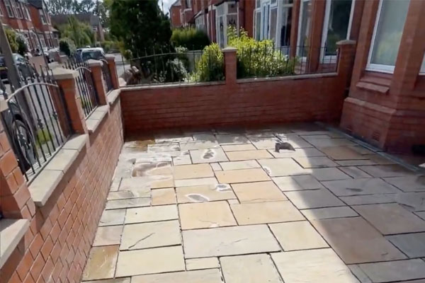 Sandstone Patio and Driveway Restoration in Heaton Chapel: When a Partial Repoint Became a Full One
