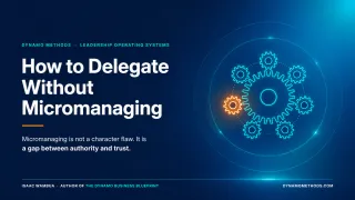 How to Delegate Without Micromanaging (What Actually Works)