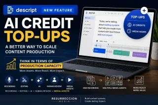 Descript Just Made Scaling AI Editing Easier: What Their New Top-Up System Means for Media Departments