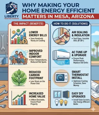 Why Making Your Home Energy Efficient Matters in Mesa, Arizona (and How to Do It)