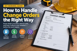 A change order is a written amendment to your construction contract that states what work is being added or removed, what it costs, and how it affects the schedule — signed by both parties before the work happens. 