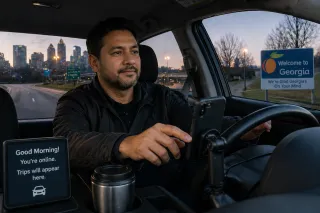Daily Routine of a Successful Rideshare Driver in Georgia