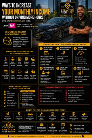 Ways to Increase Your Monthly Income Without Driving More Hours