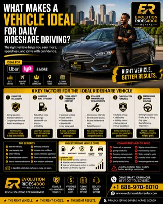 What Makes a Vehicle Ideal for Daily Rideshare Driving?