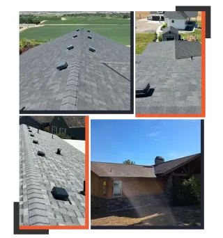 Completed residential roof replacement with high quality underlayment protection Completed residential roof replacement with high quality underlayment protection
