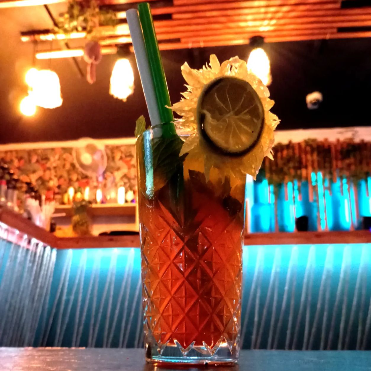 Sunflower drink shot glass