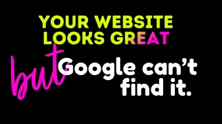 Google can't find your website
