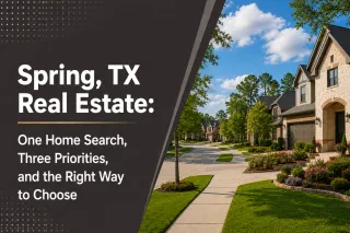 Spring, TX Real Estate: One Home Search, Three Priorities, and the Right Way to Choose