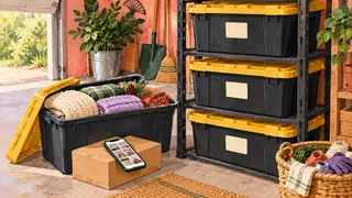 Garage Organization in Progress: 27-Gallon Bins & SnapFind app