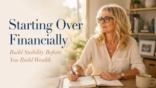 Starting Over Financially? Build Stability Before Wealth