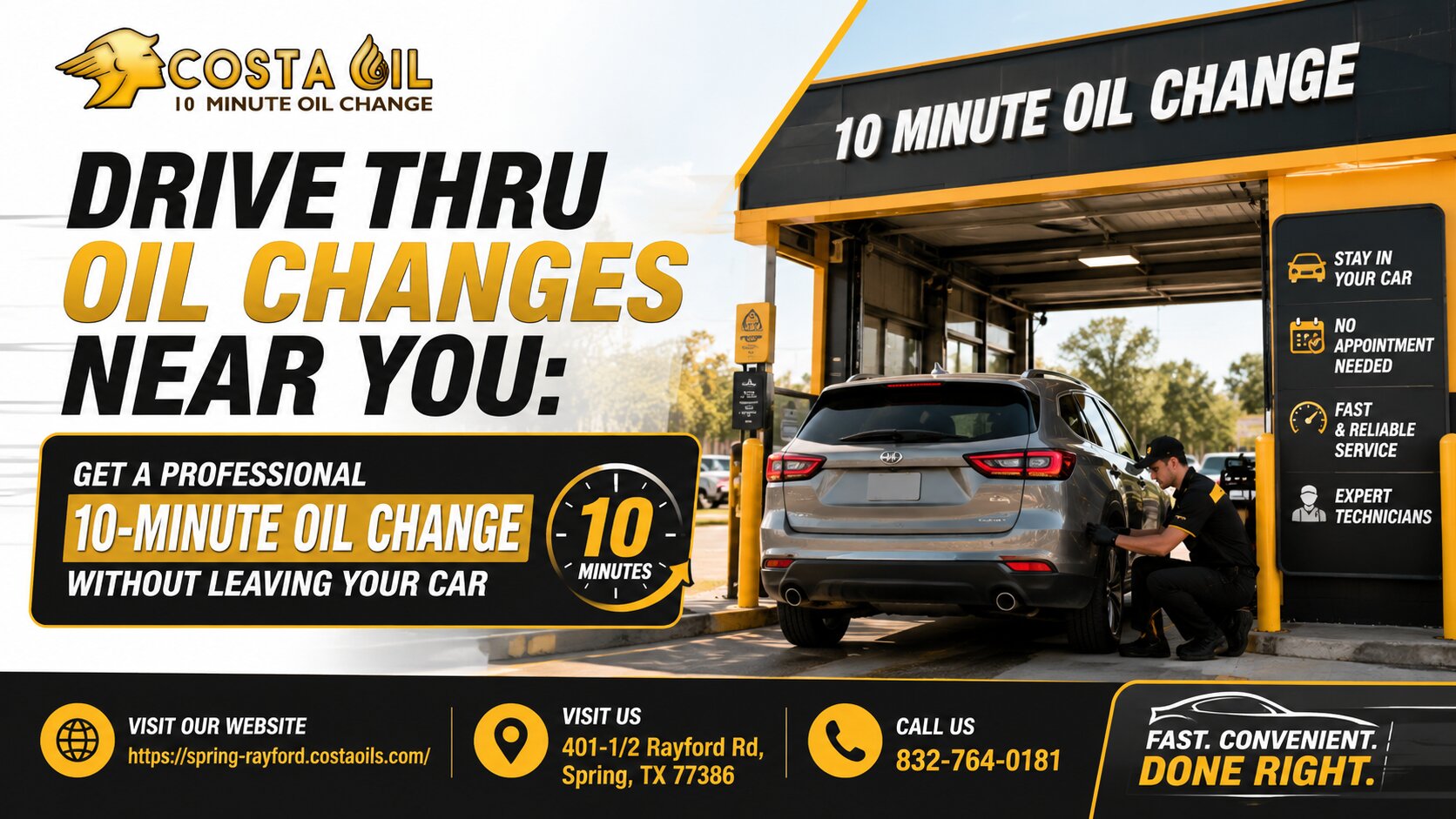 Drive Thru Oil Changes Near You: Get a Professional 10-Minute Oil Change Without Leaving Your Car