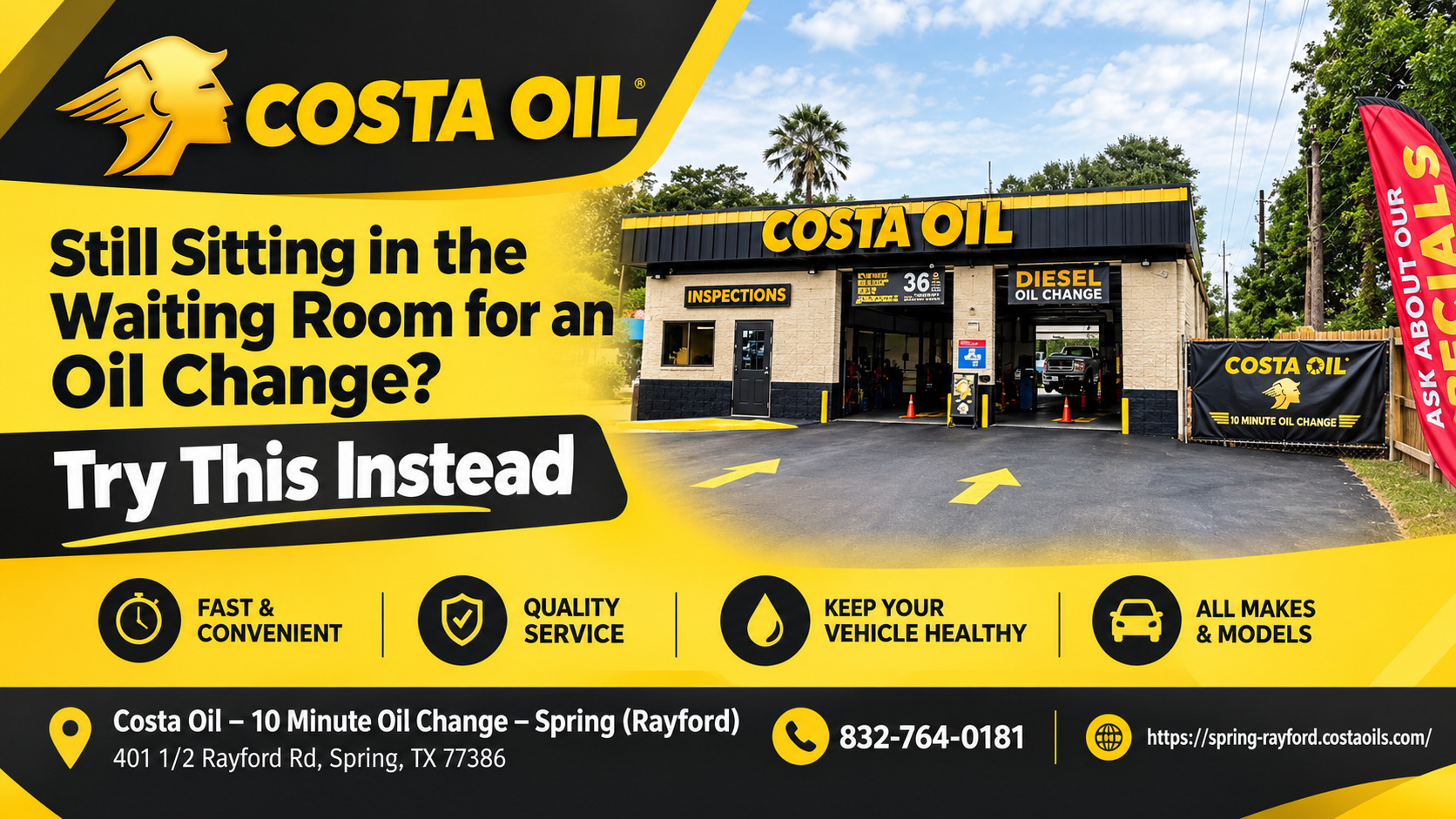 Still Sitting in the Waiting Room for an Oil Change? Try This Instead