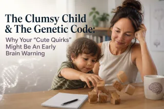 The Clumsy Child & The Genetic Code: Why Your "Cute Quirks" Might Be An Early Brain Warning