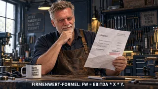 Die Formel zeigt: gleicher EBITDA - unterschiedliche Werte.
