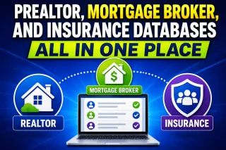 Realtor, Mortgage Broker, and Insurance Databases All in One Place