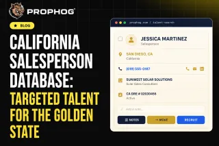 California Salesperson Database: Targeted Talent for the Golden State