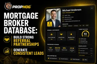 Mortgage Broker Database: Build Strong Referral Partnerships and Generate Consistent Leads