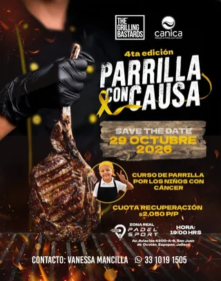 Parrilla con Causa 2026: reúne a tu grupo y cocina por las niñas y niños de CANICA