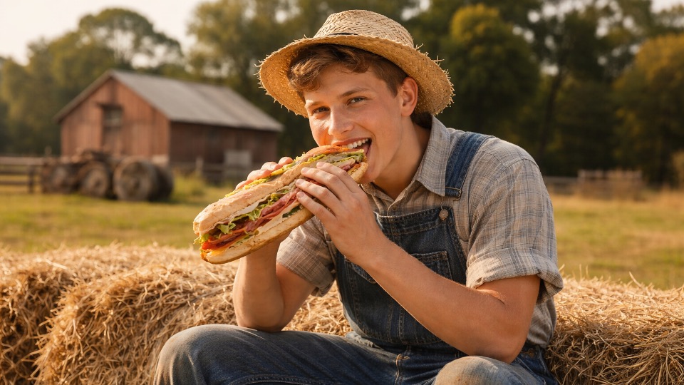 Farmers Eating Lunch