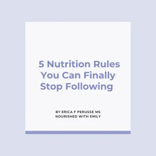 5 Nutrition Rules You Can Finally Stop Following