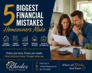 The 5 Biggest Financial Mistakes Homeowners Make (And How to Avoid Them)