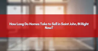 How Long Do Homes Take to Sell in Saint John, IN Right Now?