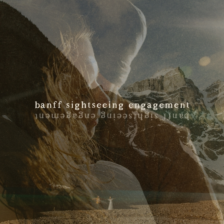 Banff Sightseeing Engagement Session in the Canadian Rockies
