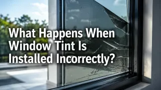What Happens When Window Tint Is Installed Incorrectly?