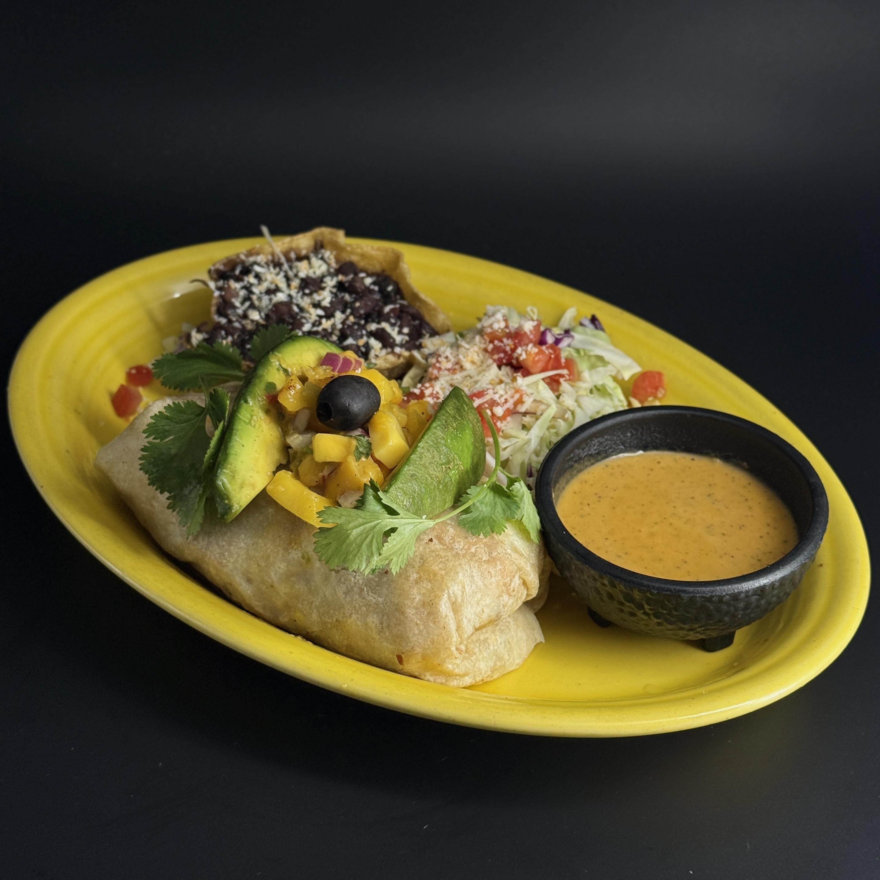 Grilled Chicken Avocado Mango Burrito in Carlsbad