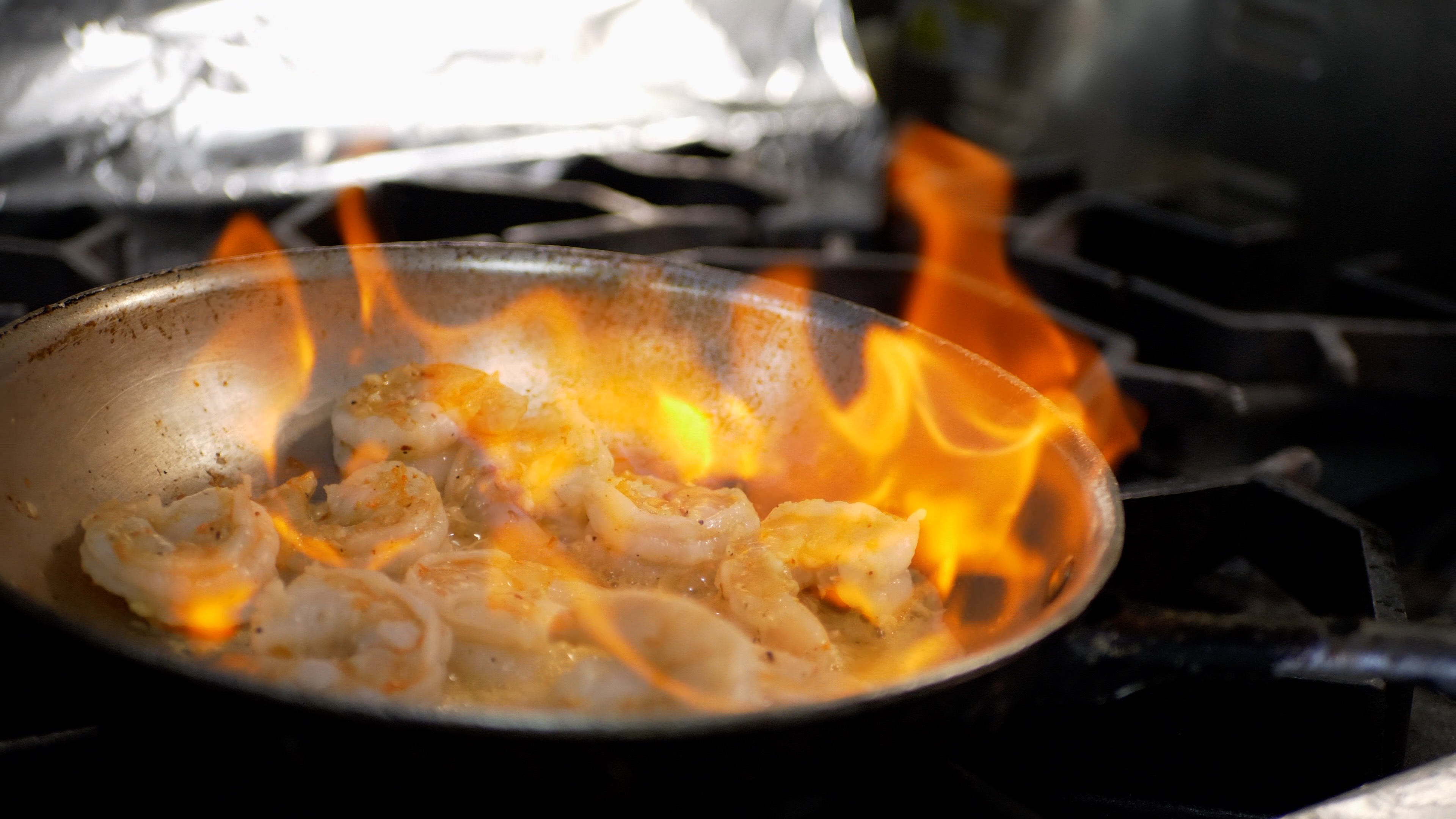 Tequila Flambé Shrimp at Casa de Bandini: Tableside Drama & Bold Flavor in Carlsbad
