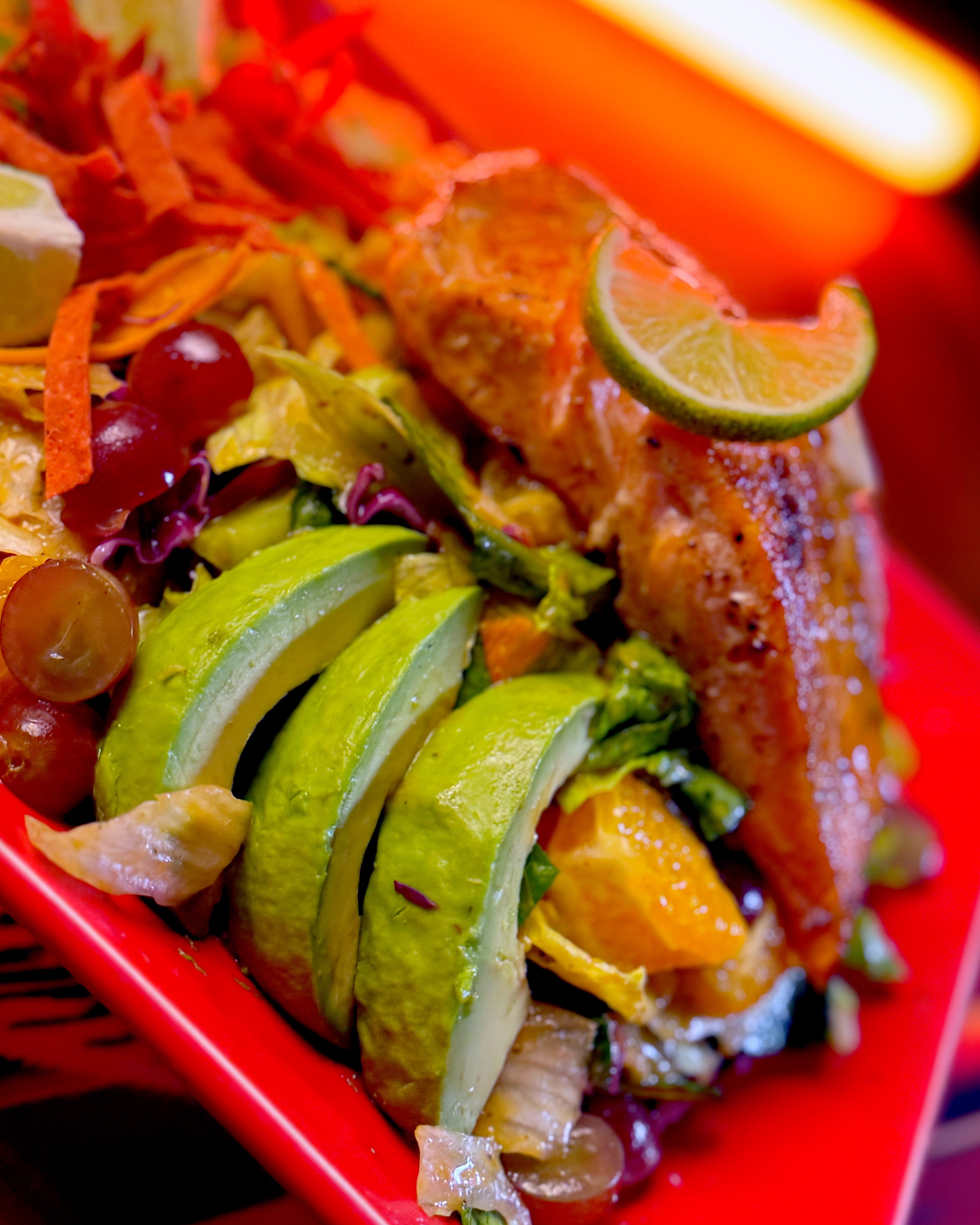 Ensalada Salmon at Casa de Bandini: Fresh, Grilled & Perfectly Californian