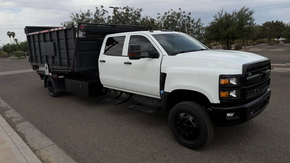 2021 Chevrolet Silverado 6500 Crew Cab Hook Lift Dumpster