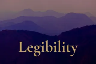 Ridgeline III — Legibility