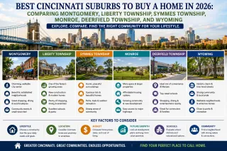 Best Cincinnati Suburbs to Buy a Home in 2026: Comparing Montgomery, Liberty Township, Symmes Township, Monroe, Deerfield Township, and Wyoming