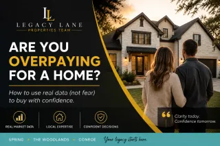 The Fear of Overpaying Is Real. Here's What the Data Actually Tells Spring and Woodlands Buyers Right Now.