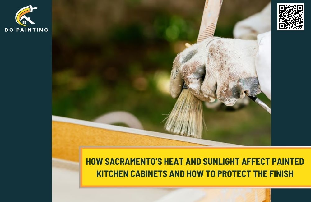 How Sacramento’s Heat and Sunlight Affect Painted Kitchen Cabinets and How to Protect the Finish