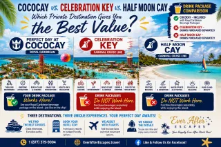CocoCay vs. Celebration Key vs. Half Moon Cay: Which Cruise Line Private Destination Is Right for You?