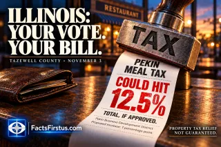 ILLINOIS’ NEXT TAX GRAB: YOU PAY MORE. THEY PROMISE RELIEF. NOTHING GUARANTEED.