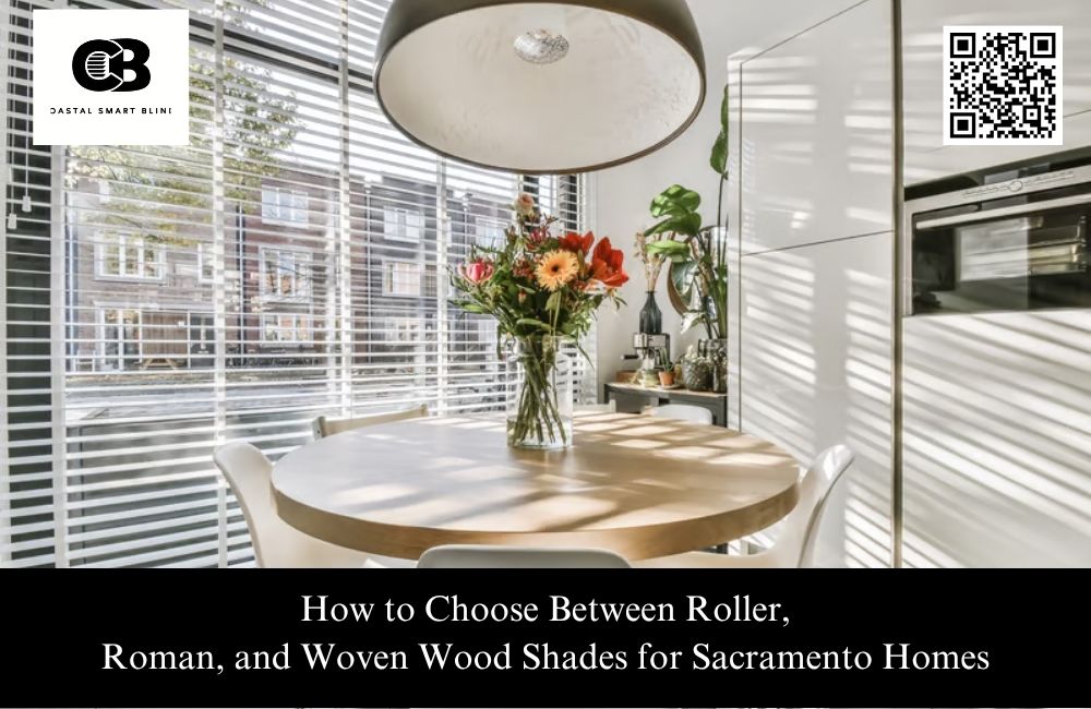 How to Choose Between Roller, Roman, and Woven Wood Shades for Sacramento Homes