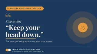 Stop Saying "Keep Your Head Down" - It Ruins Your Contact