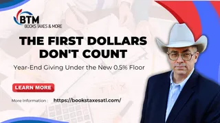 The First Dollars Don't Count: Year-End Giving Under the New 0.5% Floor