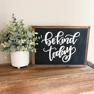 Be Kind hand-lettered template