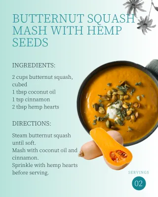 Butternut Squash and Hemp Seeds Delight